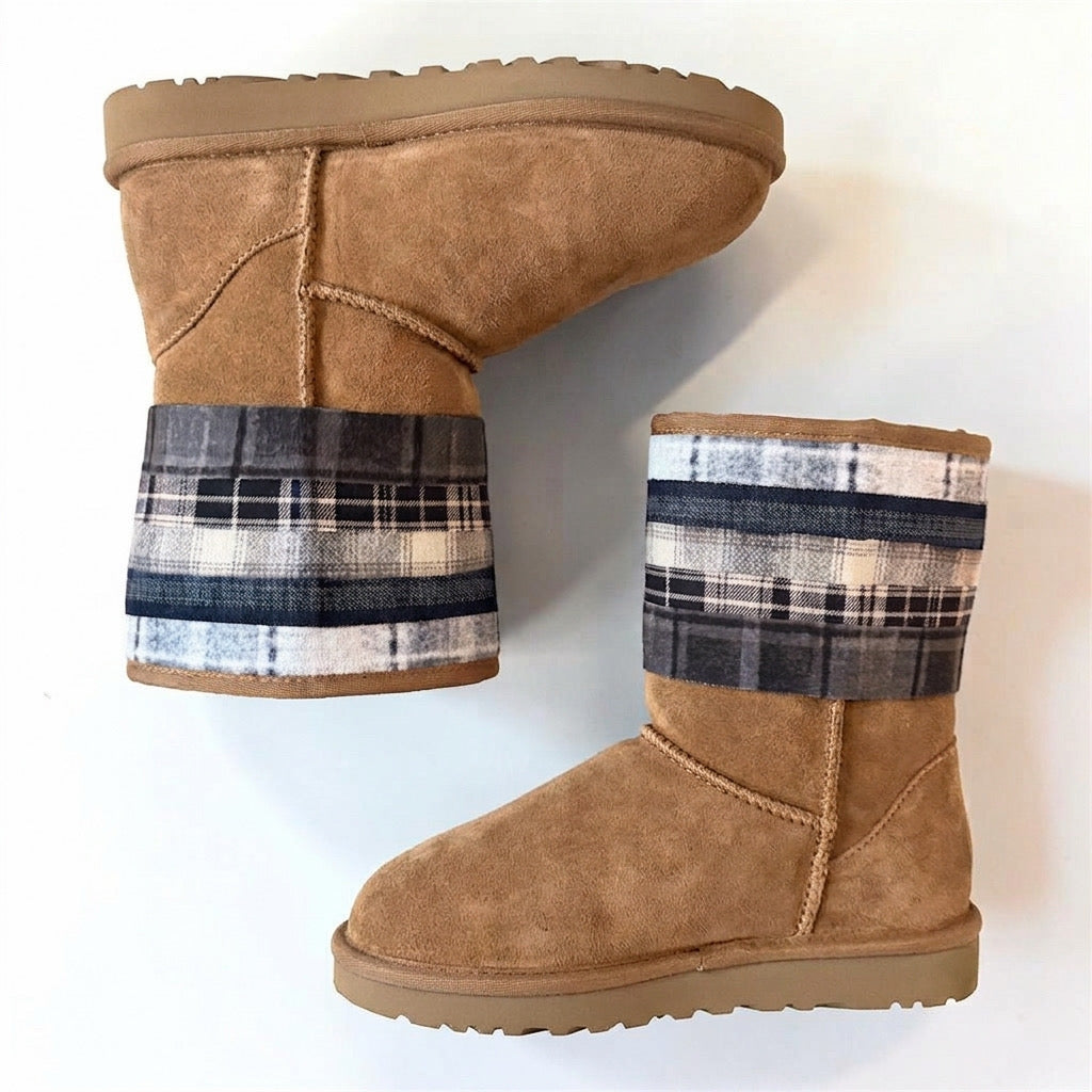 Flannel Boots (Tan)