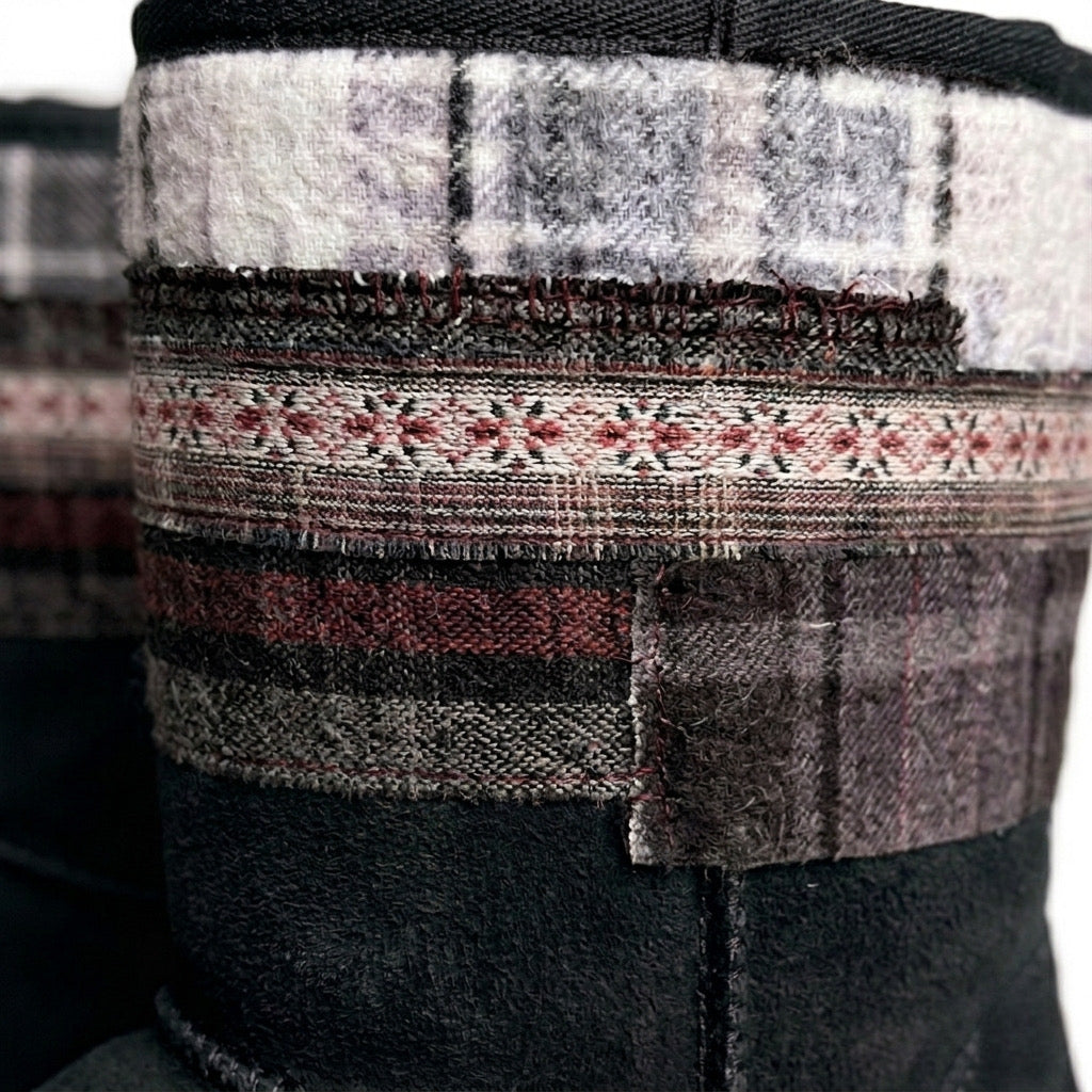 Flannel Boots (Black)
