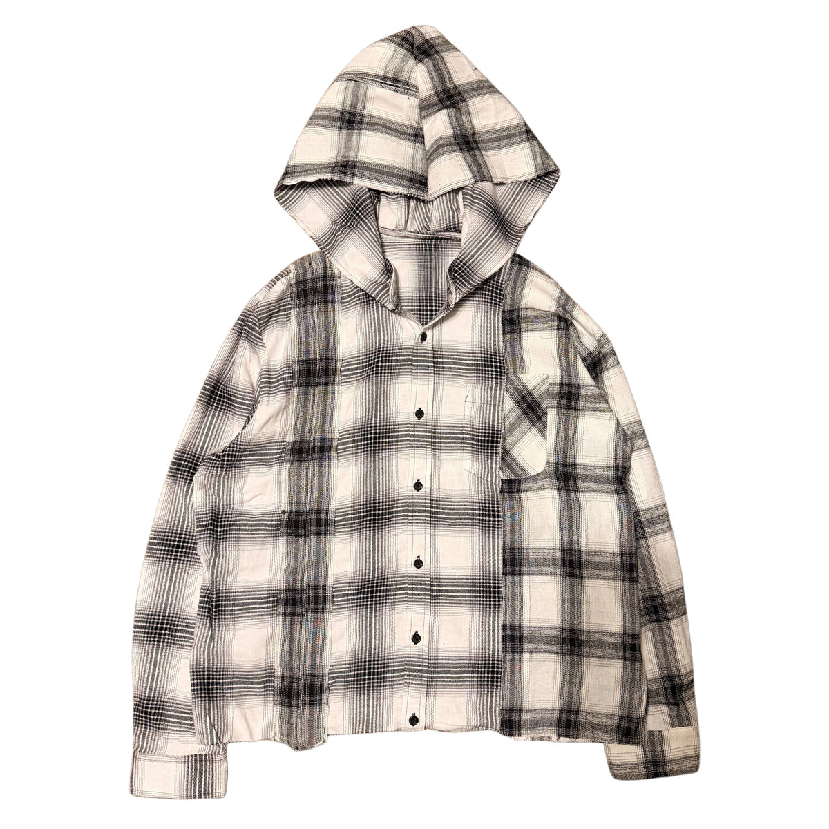 Flannel Hoodie (button up) (3 sizes)