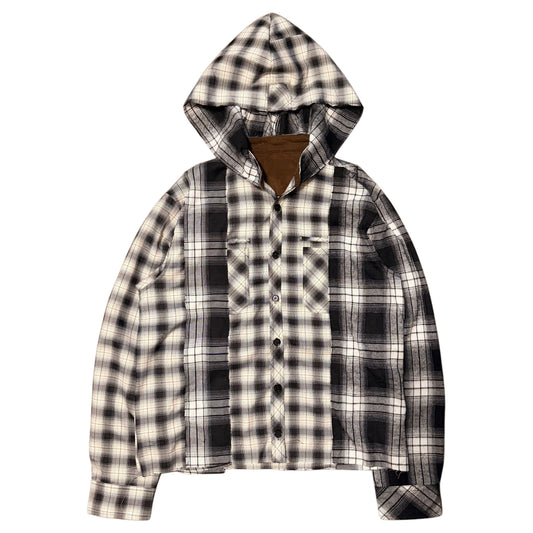 Flannel Hoodie (button up) (3 sizes)