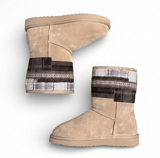 Flannel Boots (Sand)