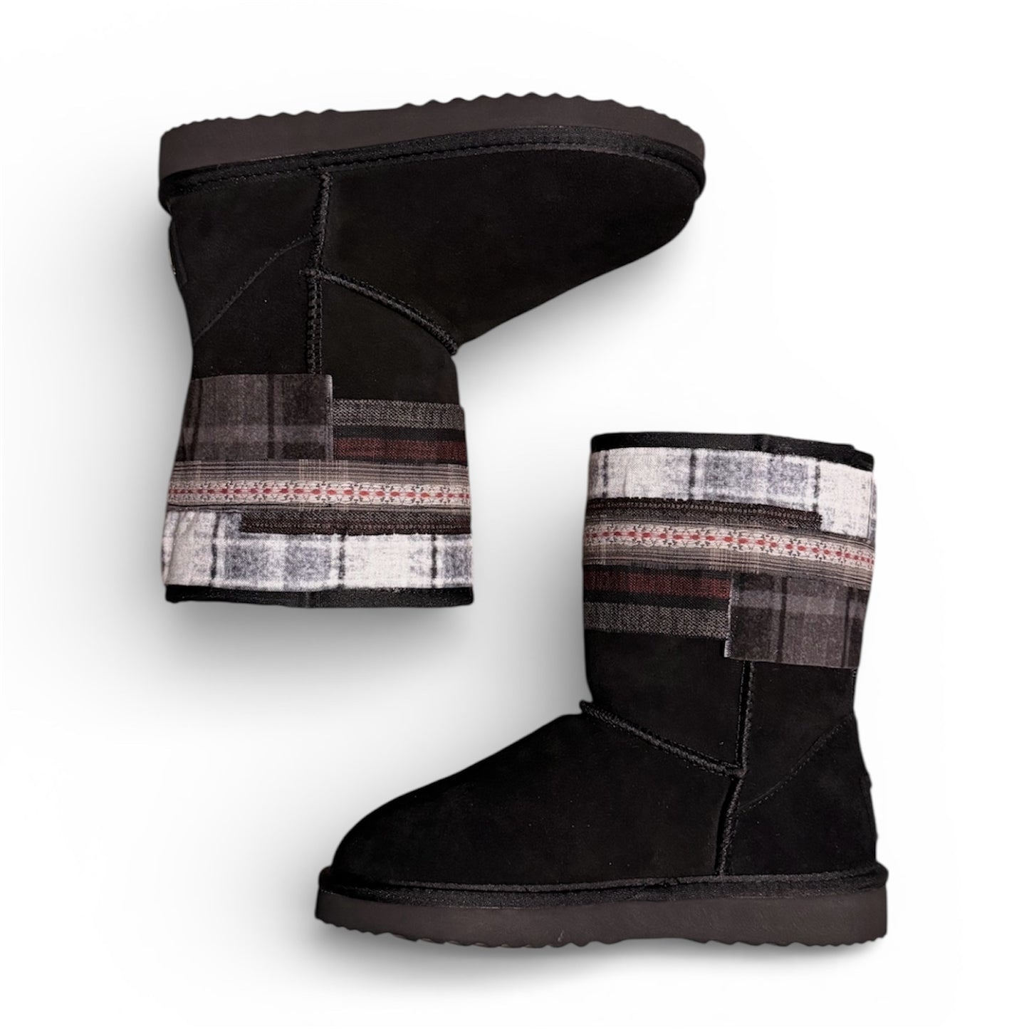 Flannel Boots (Black)
