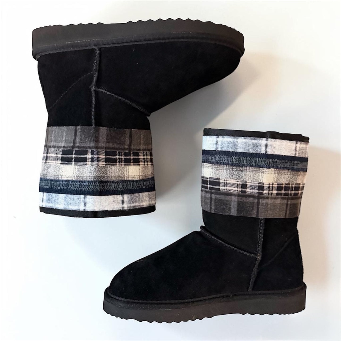 Flannel Boots (Black)