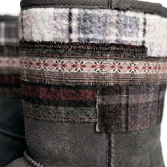 Flannel Boots (Grey)