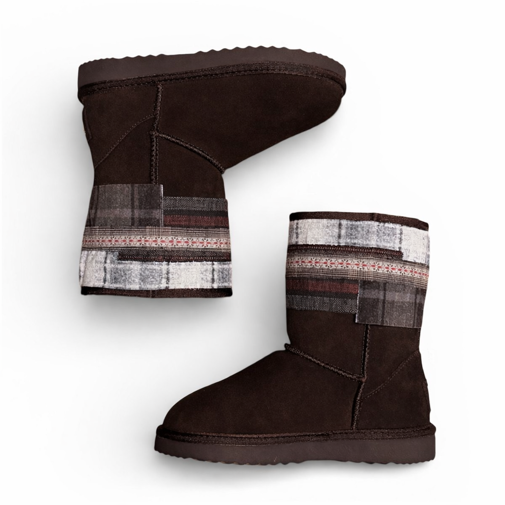 Flannel Boots (Dark Truffle)