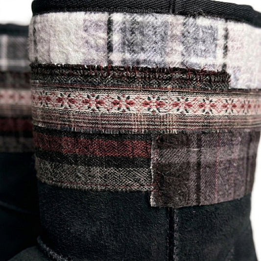 Flannel Boots (Black)