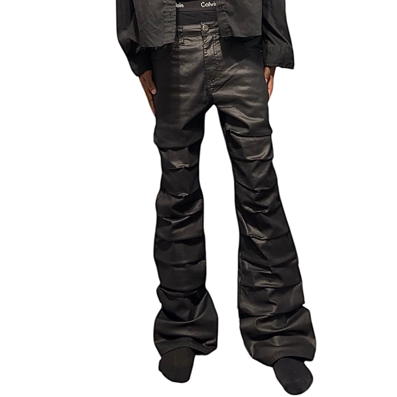 Slim Rib Wax Denim