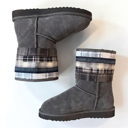 Flannel Boots (Grey)