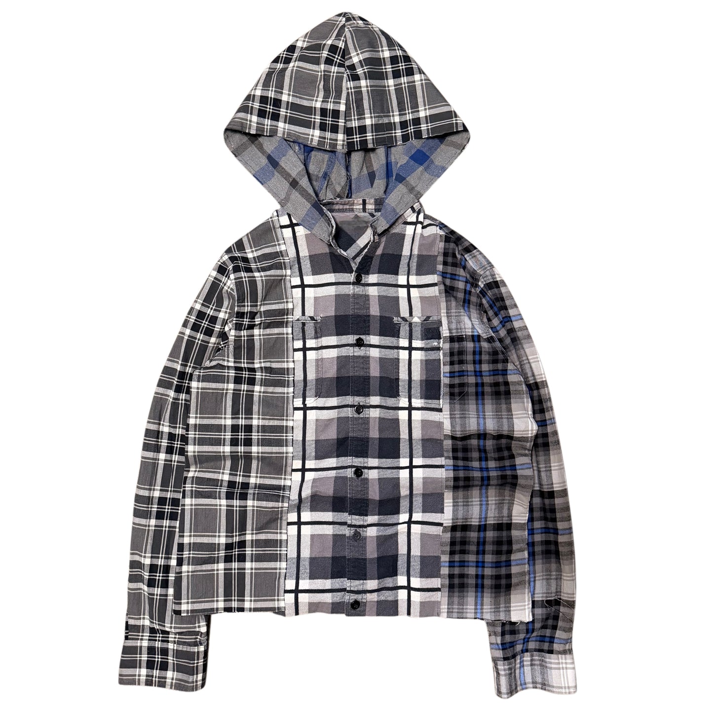 Flannel Hoodie (button up) (2 sizes)