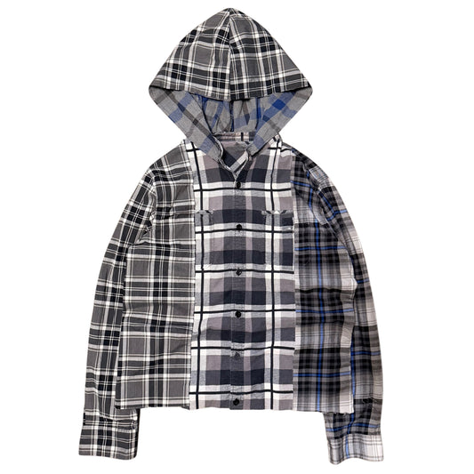 Flannel Hoodie (button up) (2 sizes)