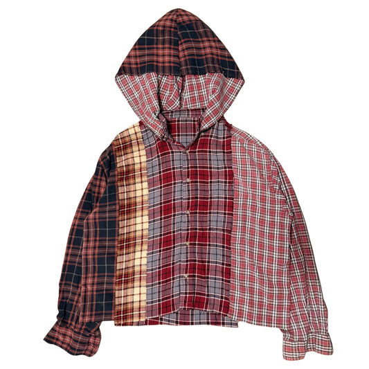 Flannel Hoodie (button up) (2 sizes)