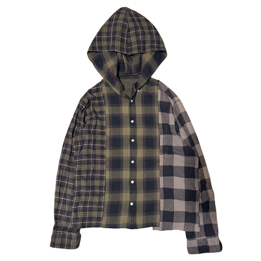 Flannel Hoodie (button up) (2 sizes)